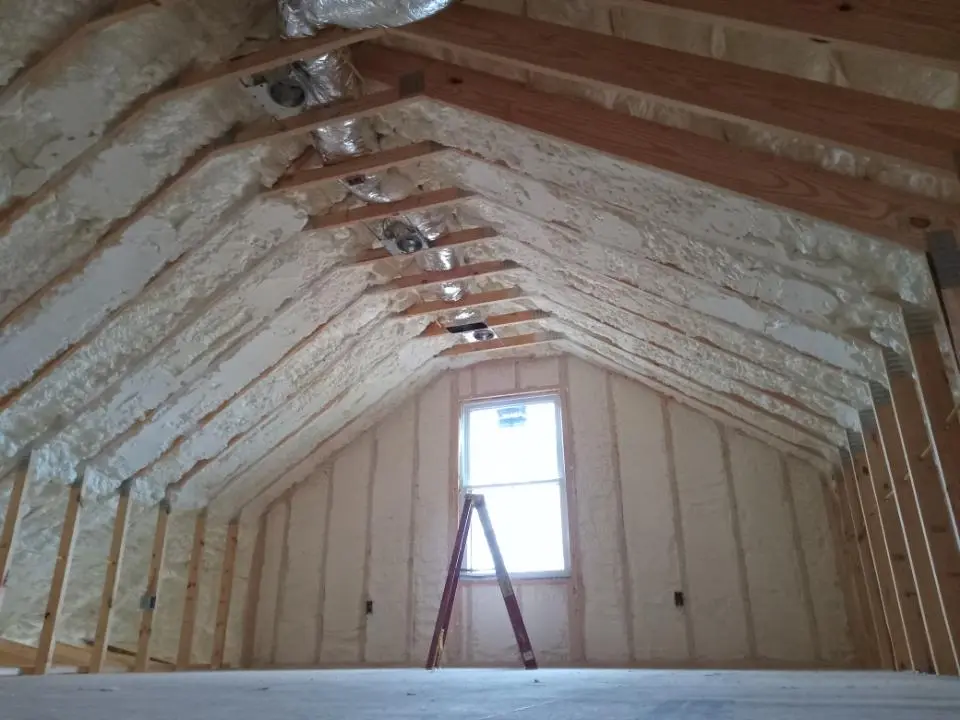 Spray foam roofing application for Crawl Space Insulation project in Truth or Consequences